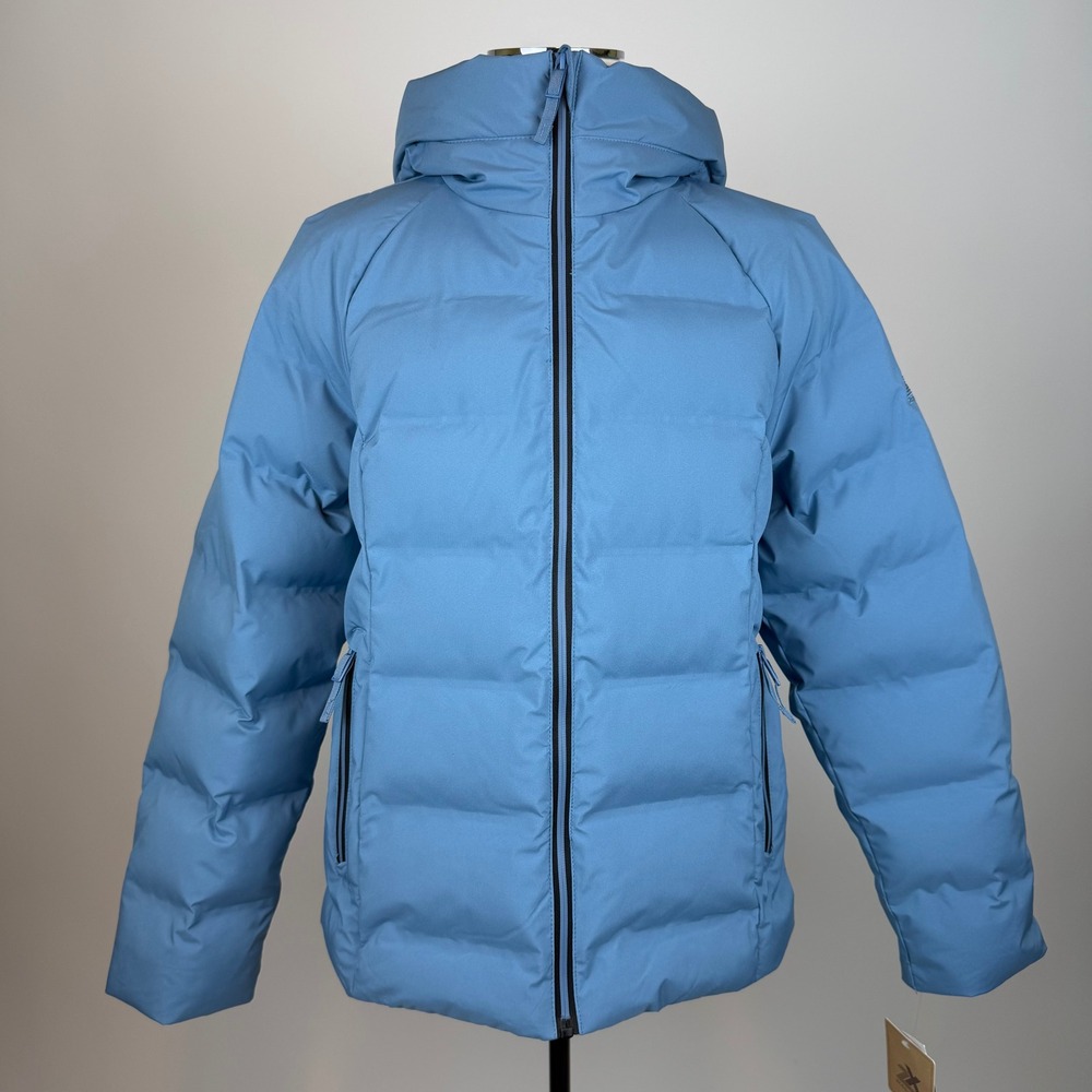 NWT ZeroXposur Marine Blue Hooded Puffer Jacket Winter Coat Womens Size Small